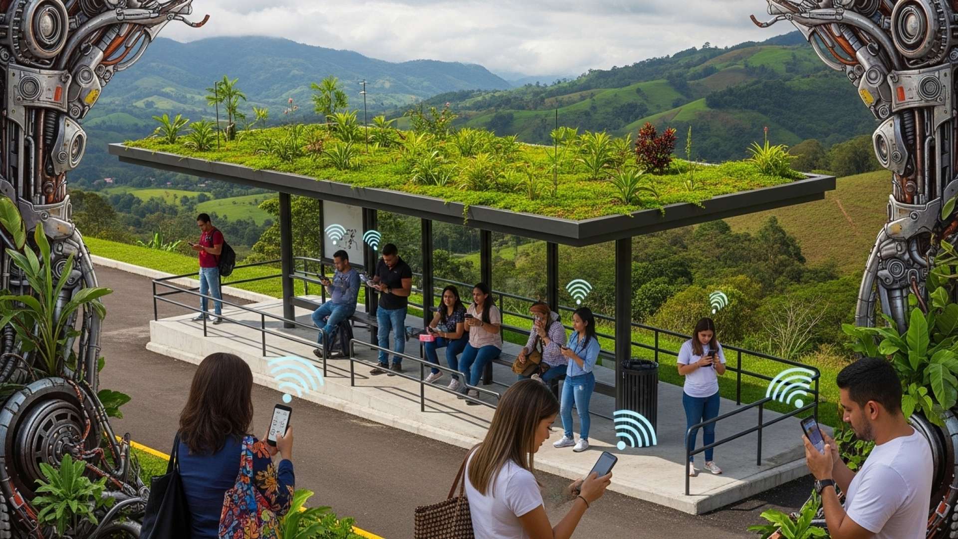 Cartago Unveils Modern Bus Stops