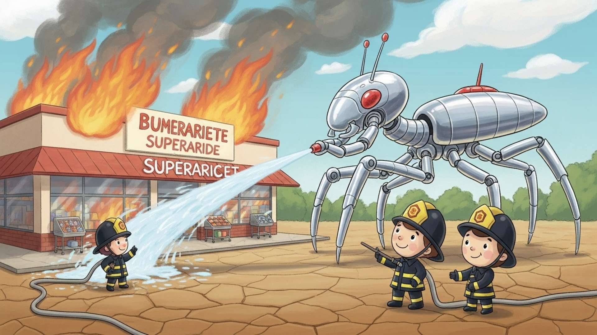 Paraíso Supermarket Destroyed in Massive Blaze