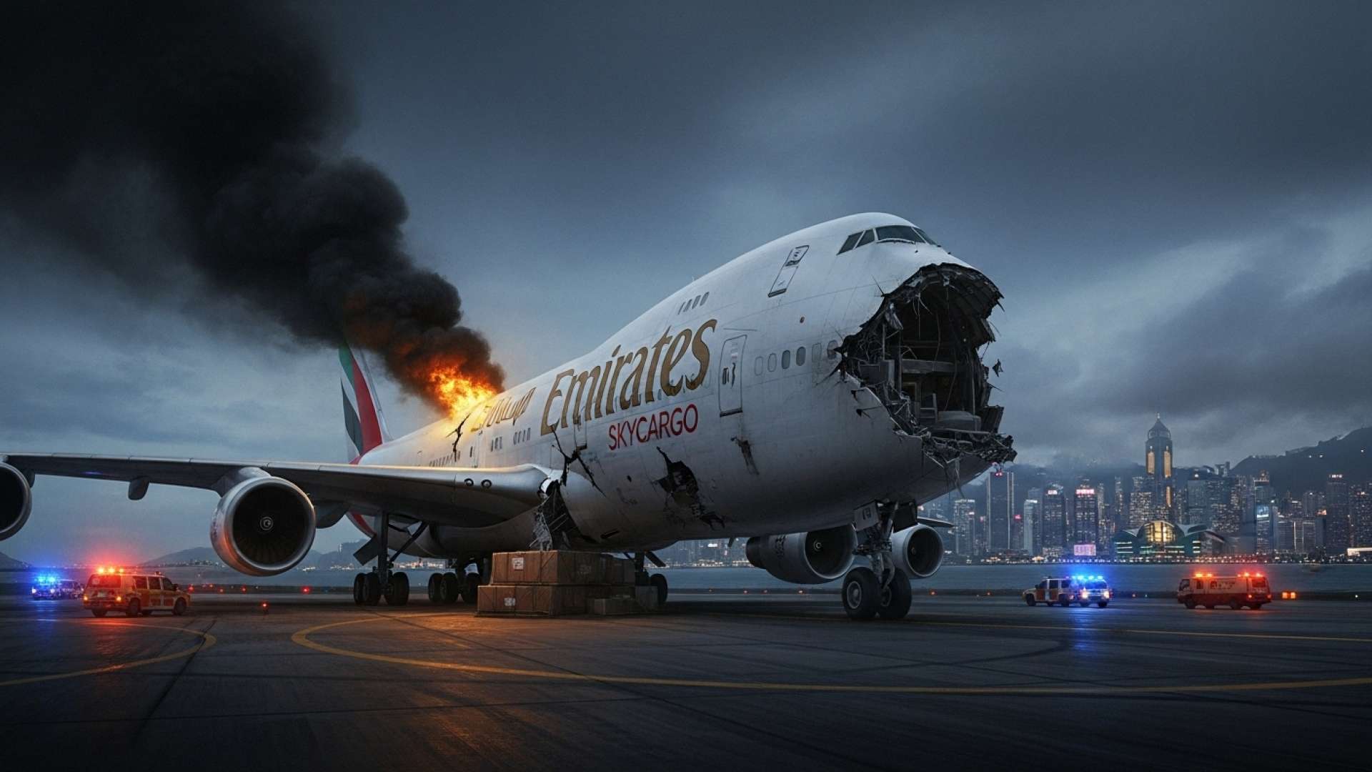 Cargo Jet Plunges Into Sea After Fatal Runway Collision