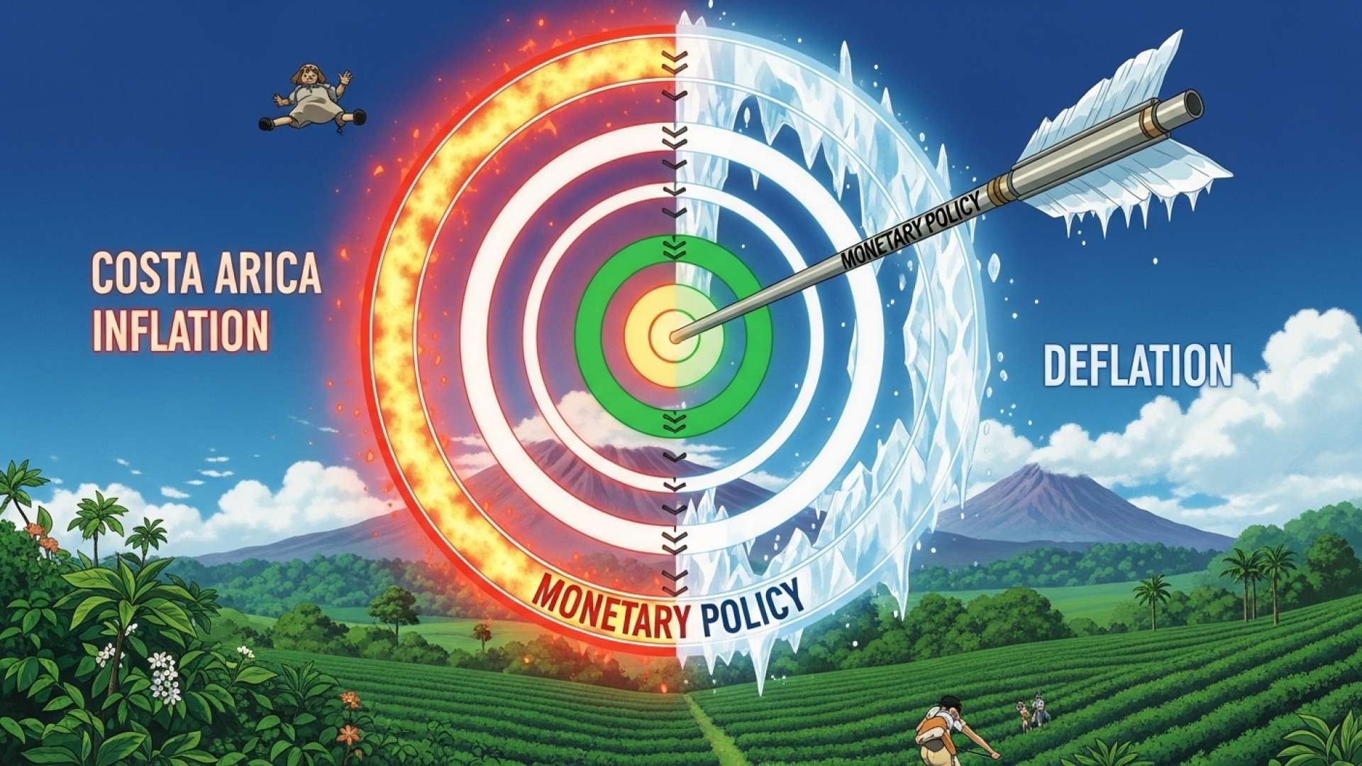 Central Bank Defends Policy as Negative Inflation Persists