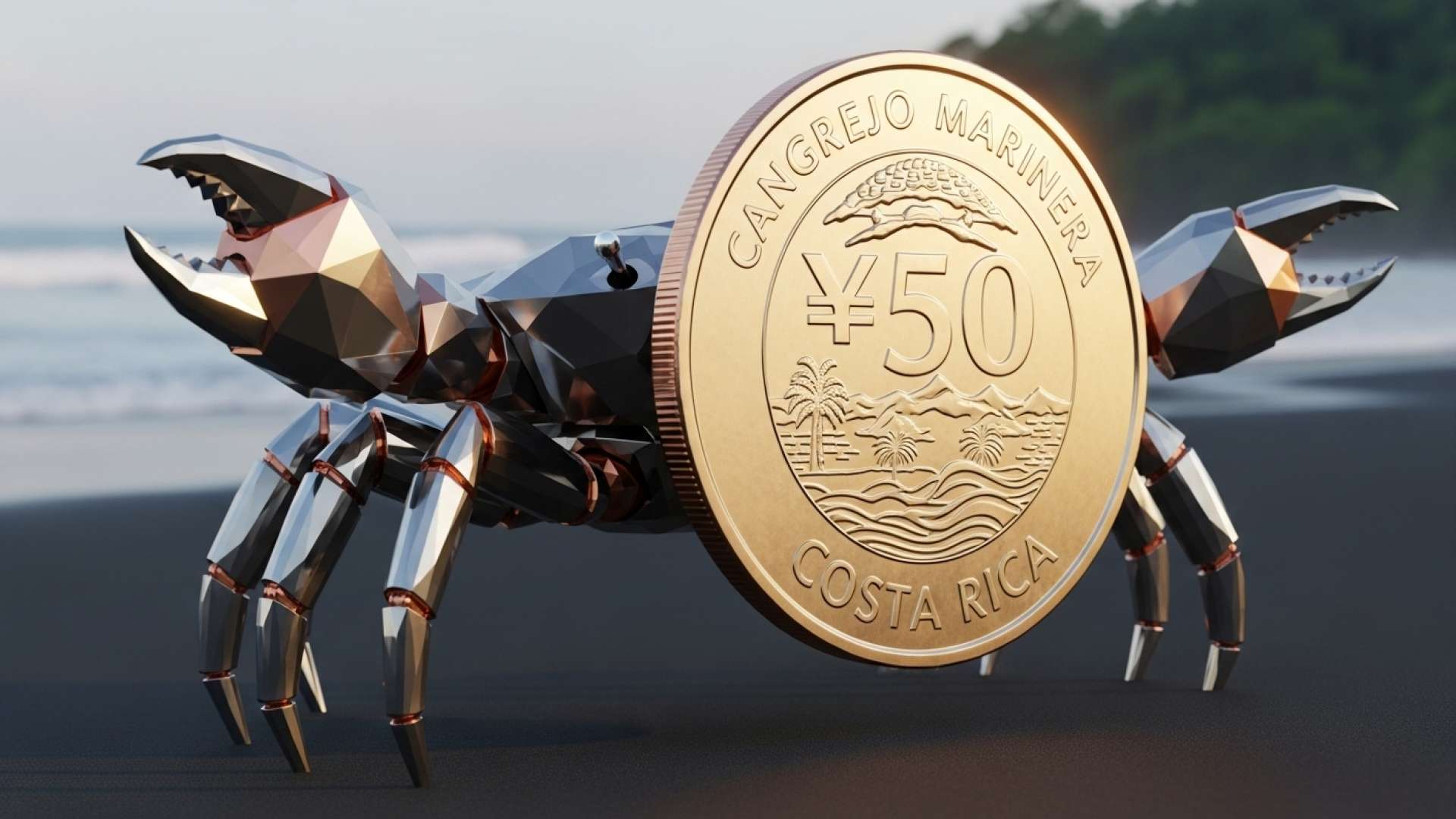 Costa Rica’s Newest Collectible Coin Features Marine Crab