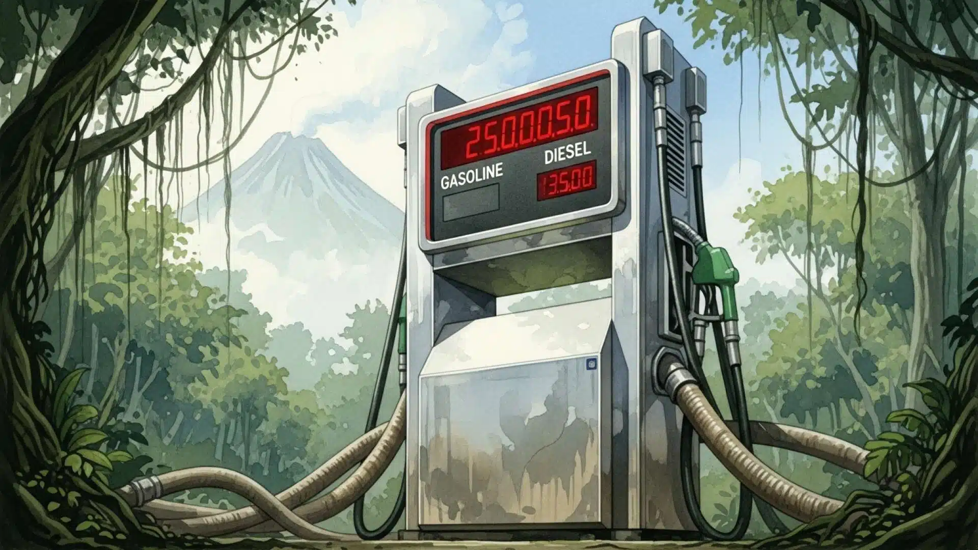 Gasoline Prices Climb as Diesel Dips in Latest Aresep Ruling