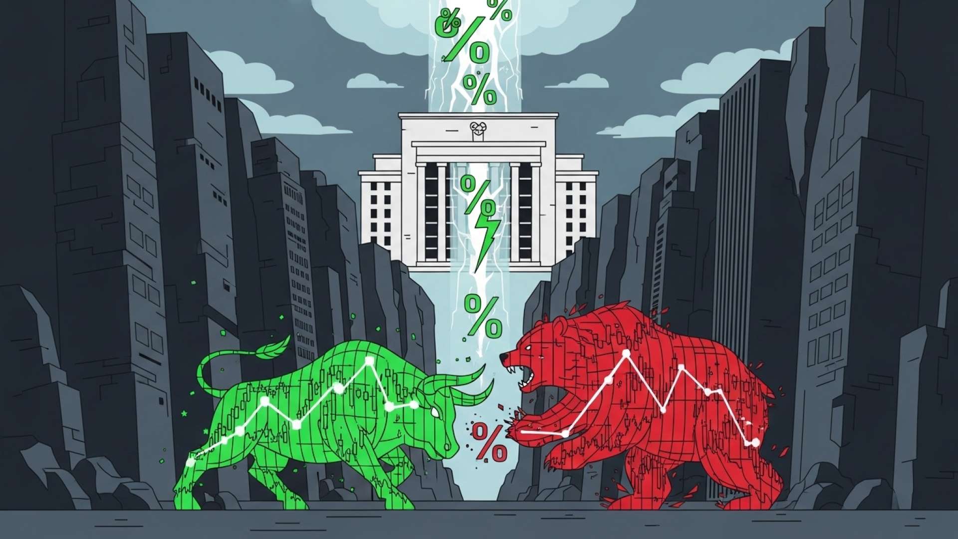 Investors Split as Trade Fears Clash With Rate Cut Hopes