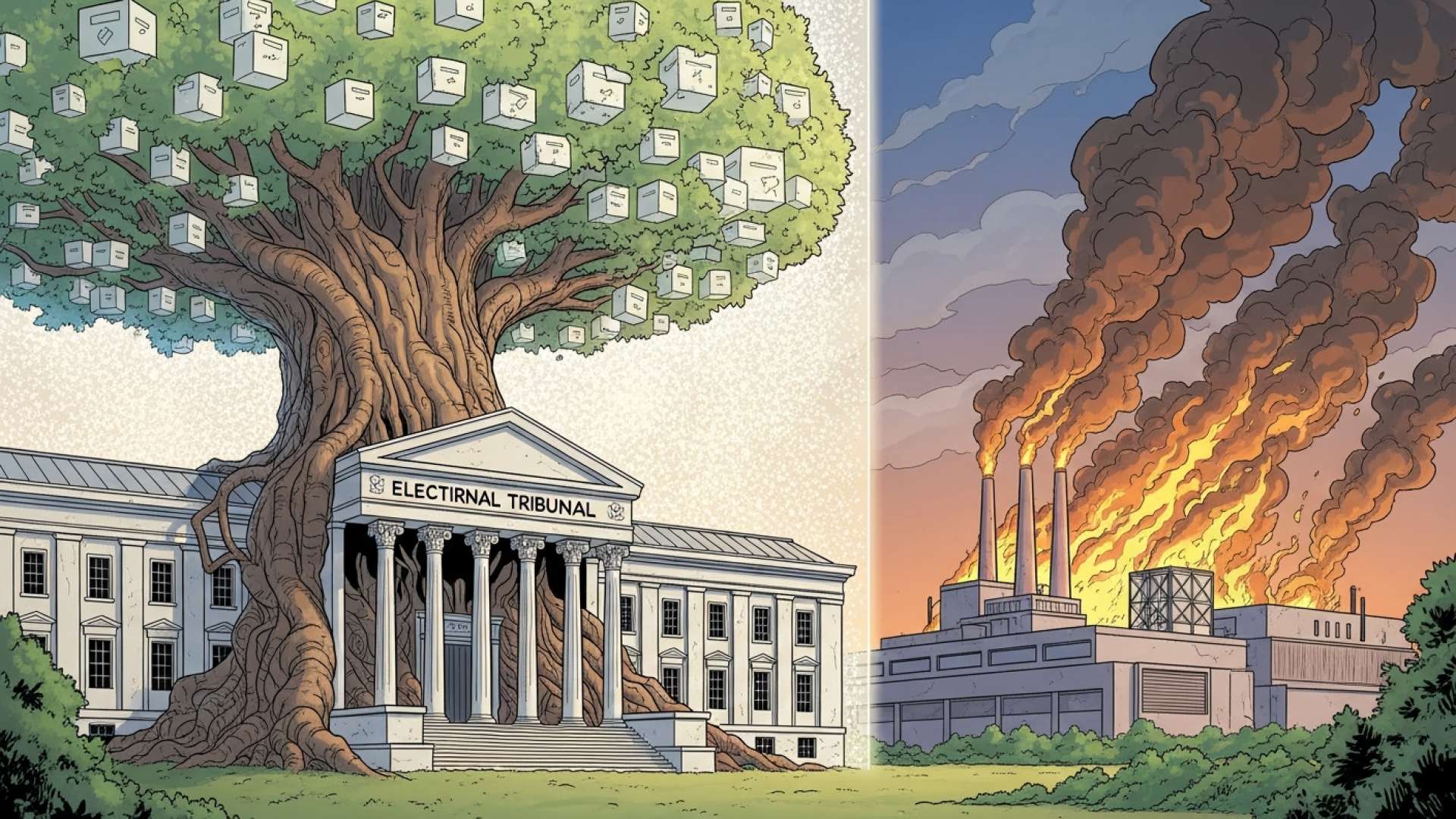 Electoral Tribunal Warehouse Spared in Massive Desamparados Industrial Fire