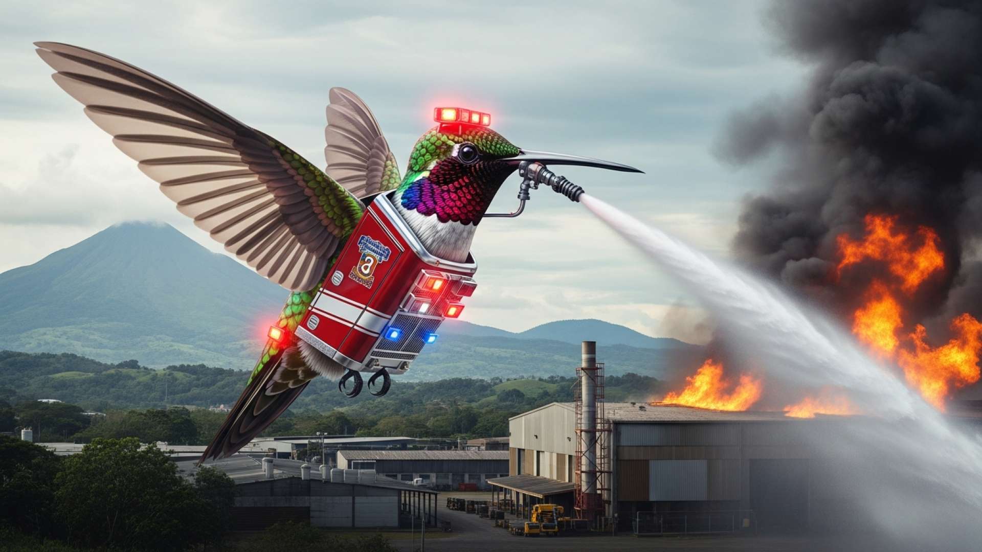 Massive Blaze Engulfs Desamparados Auto Parts Warehouse