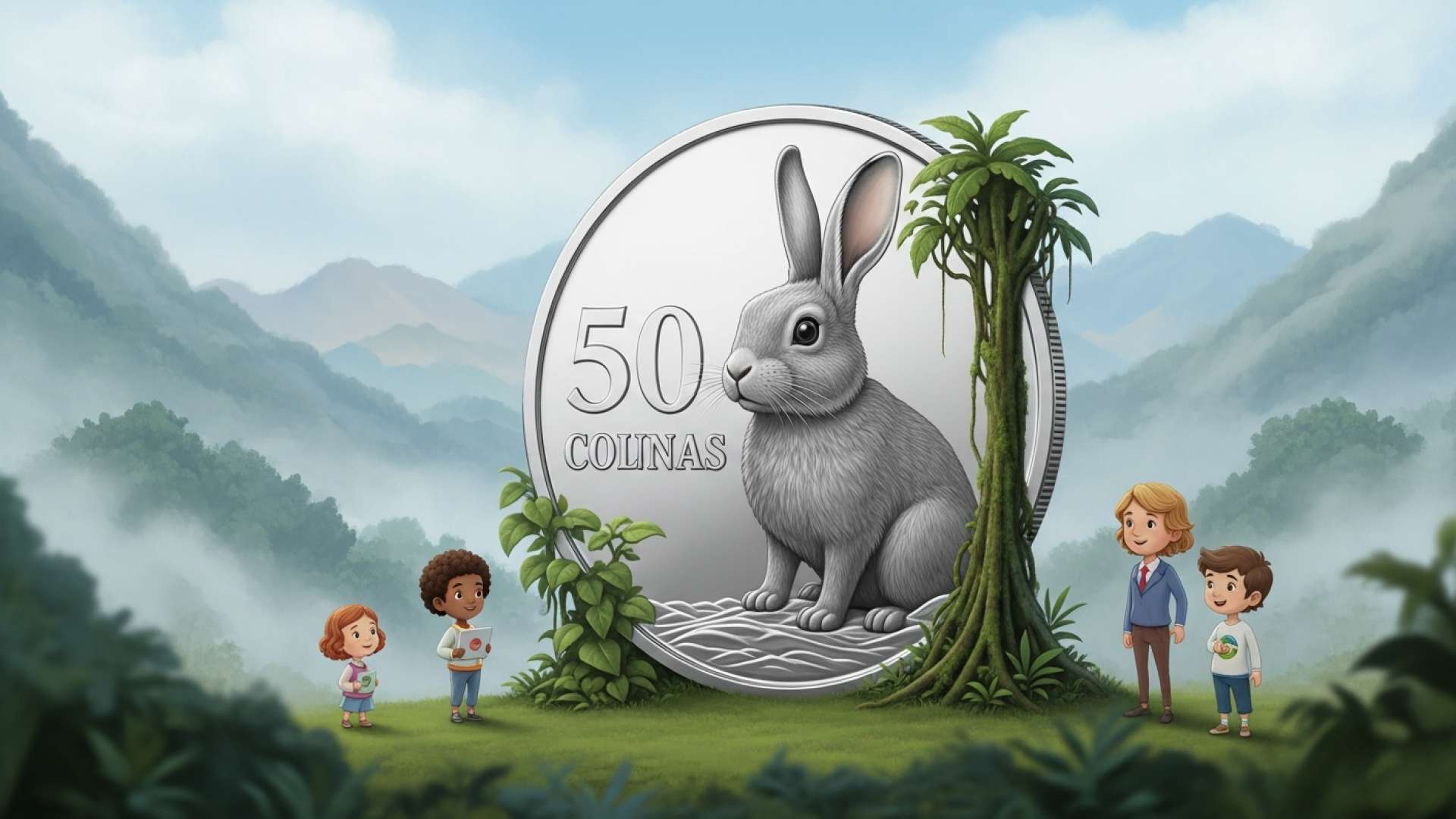 Talamancan Rabbit Graces Costa Rica’s Final Wildlife Coin