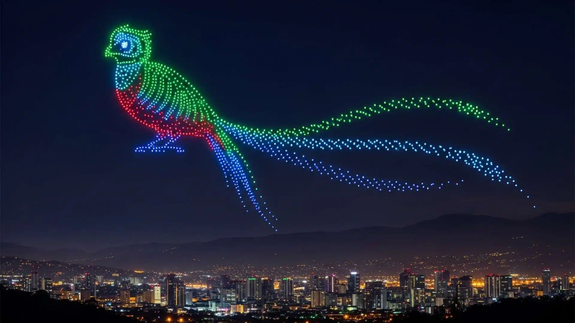 San José Sky Transformed by Thousand Drone Light Show