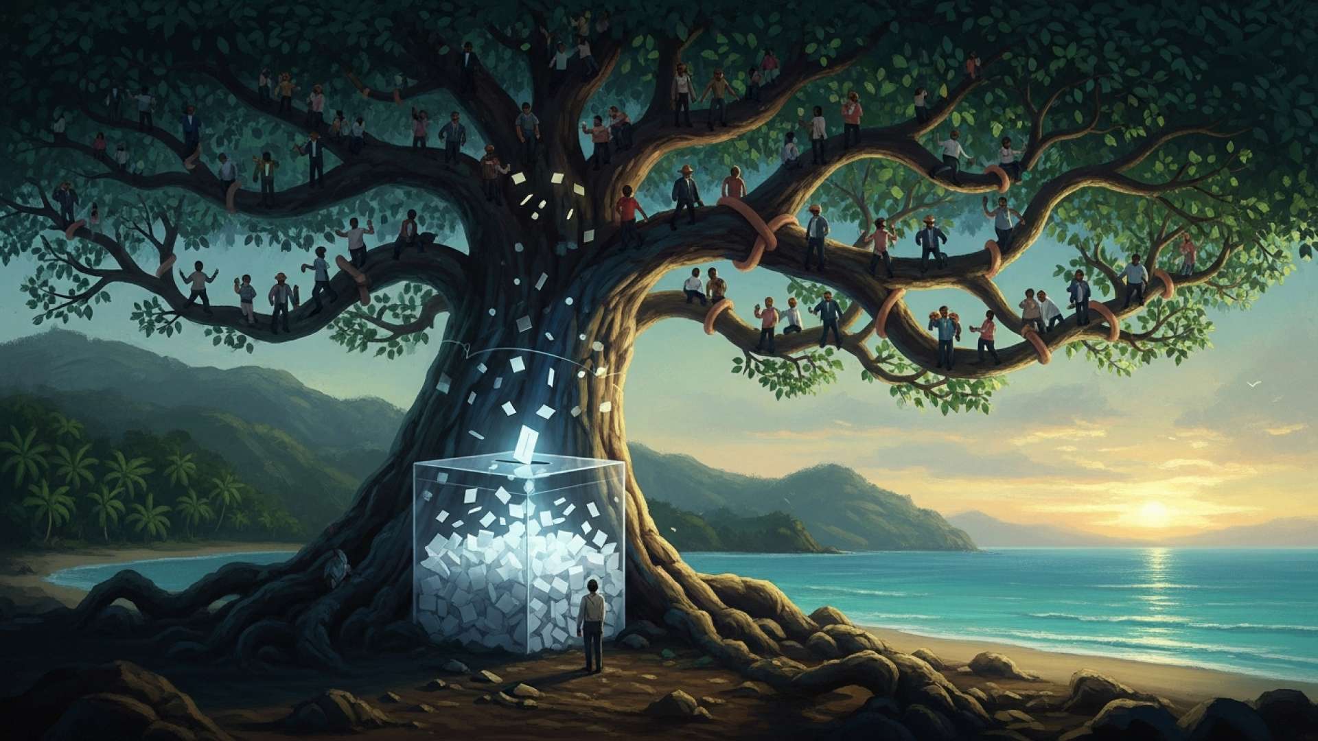 Top Cleric Urges Voter Turnout from Limón Polling Station